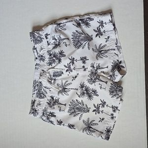 Janie and Jack Palm Tree Toddler Swim Trunks